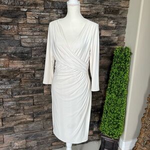 🚨🚨🚨‼️SOLD 🚨🚨‼️‼️Ralph Lauren Cream Long Sleeve Dress